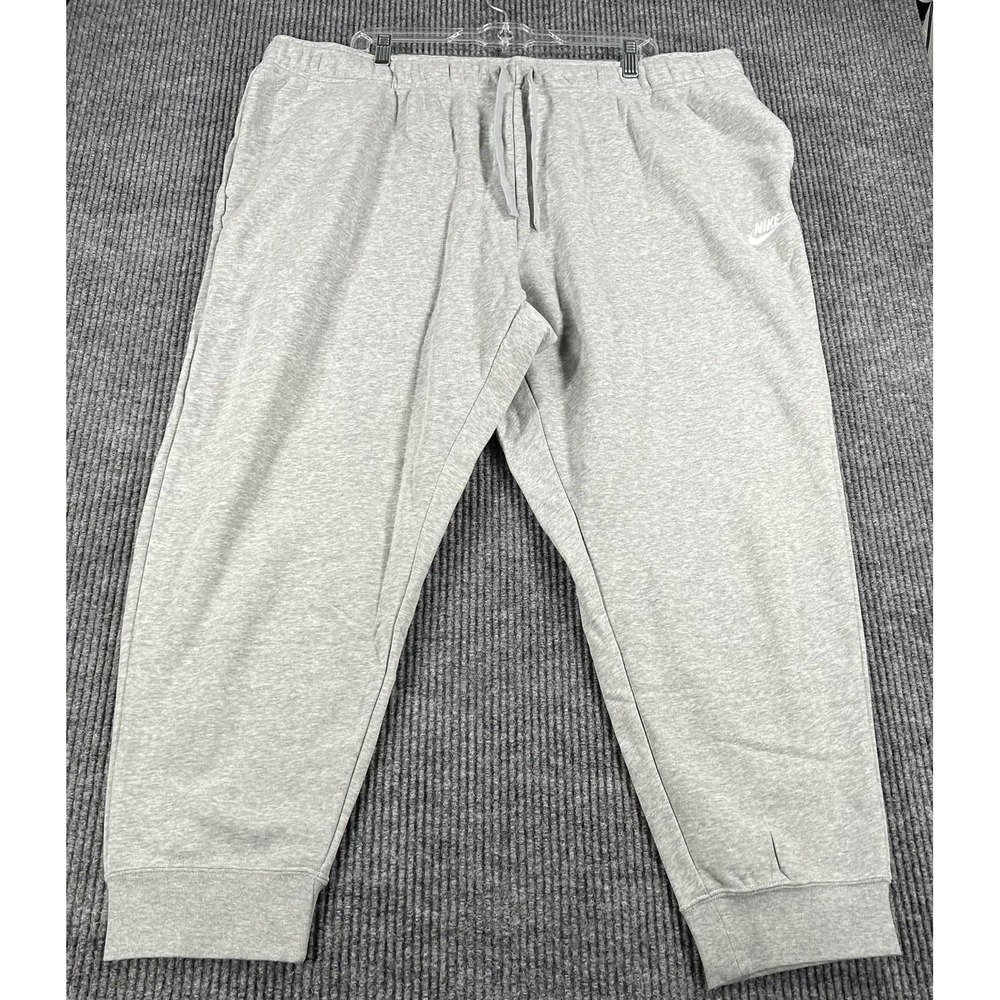 Nike Pants Womens 2X Gray Fleece Jogger Standard Fit Mid Rise DV5085-063